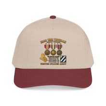 Load image into Gallery viewer, Mid Profile Baseball Cap - Army - Iraq War Veteran - 3rd Infantry Division - 3D - Enhanced
