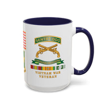 Load image into Gallery viewer, Accent Mug - Army - Sentry Dog - 212th Military Police Company - 720th MP Bn w VN Svc Ribbons

