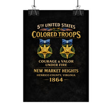 Load image into Gallery viewer, Rolled Posters - 5th USCT at New Market Heights - Shirt - Back
