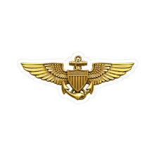 Load image into Gallery viewer, Kiss-Cut Stickers - USCG - Aviator Badge wo txt - 3D - Enhanced

