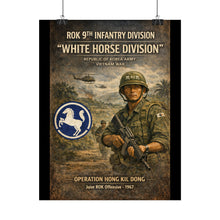 Load image into Gallery viewer, Posters - Korea  - 9th Division - White Horse Division - Korea in Vietnam
