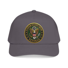 Load image into Gallery viewer, Mid Profile Baseball Cap - Army - US Army Veteran - 3D - Enhanced
