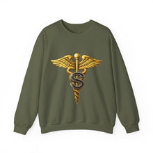 Load image into Gallery viewer, Crewneck Sweatshirt - Army Medical Specialist Corps Branch Insignia - 3D - Enhanced
