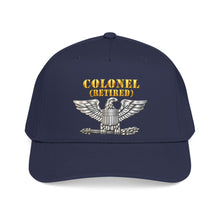 Load image into Gallery viewer, Mid Profile Baseball Cap - Colonel - Retired - 3D - Enhanced

