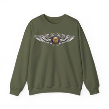 Load image into Gallery viewer, Crewneck Sweatshirt - USCG - Aviator Badge - Auxiliary wo txt - 3D - Enhanced
