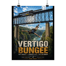 Load image into Gallery viewer, Vertigo Bungee Matte Poster — "Leap Into the Extraordinary"
