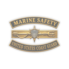 Load image into Gallery viewer, Kiss-Cut Stickers - USCG - Marine Safety w txt - 3D - Enhanced
