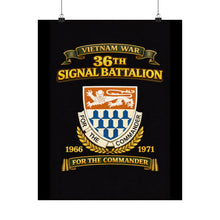 Load image into Gallery viewer, Matte Poster - 36th Signal Battalion Vietnam War tribute
