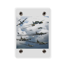 Load image into Gallery viewer, Acrylic Wall Art Panel - German jet fighters attacking US bombing formations
