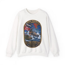 Load image into Gallery viewer, Crewneck Sweatshirt - USS Pueblo Attack-Defense Commemorative Patch
