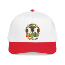 Load image into Gallery viewer, Mid Profile Baseball Cap - Vietnam Veteran Combat - 2nd Bn, 28th Infantry - 1st ID - with VN SVC - 3D - Transparent
