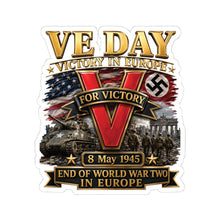 Load image into Gallery viewer, Kiss-Cut Stickers - Army - VE Day - Victory in Europe Day - End of WWII - 3D - Enhanced
