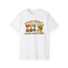 Load image into Gallery viewer, Unisex Ultra Cotton Tee - Army - Vietnam  Vet - w Medals - VN - 1st Cav Division - 3D - Enhanced
