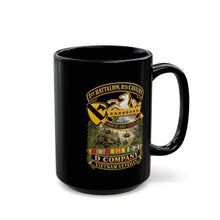 Load image into Gallery viewer, Black Mug (11oz/15oz) - 1st Battalion 8th Cavalry, Delta Company - w SSI - DUI - Helo Patrol - 3D - Enhanced
