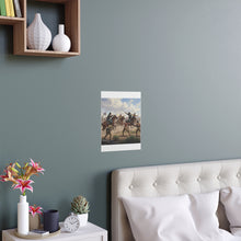 Load image into Gallery viewer, Indoor and Outdoor Silk Posters - 9th Cavalry Regiment fighting Native Americans during the Indian Wars
