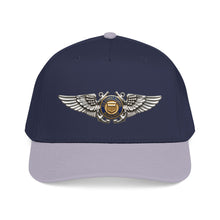 Load image into Gallery viewer, Mid Profile Baseball Cap - USCG - Aviator Badge - Auxiliary wo txt - 3D - Enhanced
