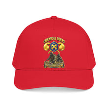 Load image into Gallery viewer, Mid Profile Baseball Cap - Army - Chemical Corps w Scene - 3D - Enhanced
