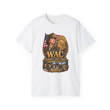 Load image into Gallery viewer, Unisex Ultra Cotton Tee - WAC - Womens Army Corps - WWII - 3D - Enhanced
