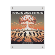 Load image into Gallery viewer, Acrylic Wall Art Panel - Atomic Testing in Nevada Desert Operation Fury - Toward the attack
