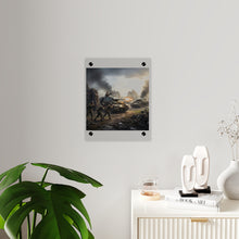 Load image into Gallery viewer, Acrylic Wall Art Panel - Tank Destroyer - M10 Wolverine vs German Panzer Tank
