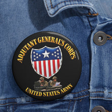 Load image into Gallery viewer, Custom Pin Buttons - Army - Adjutant General's Corps - Tactical - 3D - Enhanced
