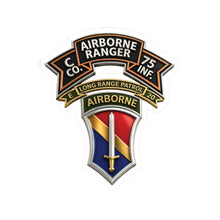Load image into Gallery viewer, Kiss-Cut Stickers - SSI - Vietnam - C Co 75th Ranger - 1st FF - E-20 Inf - 3D X 300
