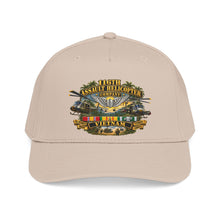 Load image into Gallery viewer, Mid Profile Baseball Cap - Army - 116th Assault Helicopter Co w  Aviator Badge w VN SVC - HORNETS - 3D - Enhanced

