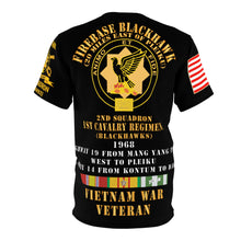 Load image into Gallery viewer, AOP - Vietnam - 2nd Squadron, 1st Cavalry Regiment, Firebase Blackhawk - 1968 - Vietnam Veteran with Vietnam Service Ribbons
