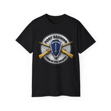 Load image into Gallery viewer, T‑Shirt — 3D Enhanced - Fort Benning - Follow Me - Home of the infantry Emblem
