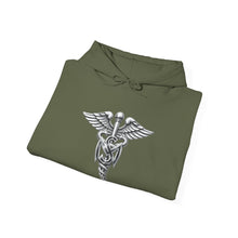 Load image into Gallery viewer, Hoodie – Army Medical Service Corps (MS) Branch Insignia - 3D - Silver - Enhanced
