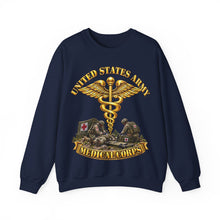 Load image into Gallery viewer, Crewneck Sweatshirt - Army - Medical Corps - US Army w Scene - 3D - Enhanced
