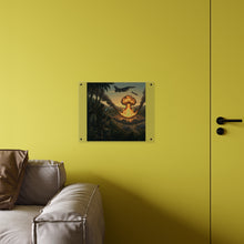 Load image into Gallery viewer, Acrylic Wall Art Panel - Jungle Drug Lab Destruction w Explosions
