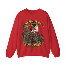 Load image into Gallery viewer, Crewneck Sweatshirt - Pocket Patch - Vietnam - Recon Team Bushmaster - 3D - Enhanced - Group
