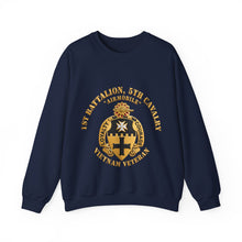Load image into Gallery viewer, Crewneck Sweatshirt - Army - 1st Bn, 5th Cavalry - Airmobile - Vietnam Veteran 3D X 300

