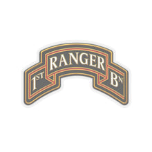 Load image into Gallery viewer, Kiss-Cut Stickers - Army - 1st Ranger Battalion - Ranger Scroll - 3D - Enhanced

