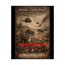Load image into Gallery viewer, Matte Poster - Dong Tam Base, Mekong Delta 1967-70 - 162nd Aslt Hel Co
