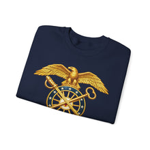 Load image into Gallery viewer, Crewneck Sweatshirt - Quartermaster Corps Branch Insignia - 3D - Enhanced
