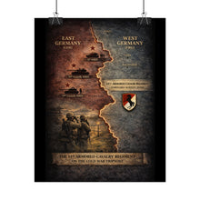 Load image into Gallery viewer, Rolled Posters - 11th ACR Germany Map w Soviet and US Forces
