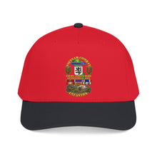 Load image into Gallery viewer, Mid Profile Baseball Cap - Vietnam Combat Veteran - 2nd Bn, 28th Inf 1st Inf Div - VN SVC w bronze star w OLC - 4 Stars w Battle Scene - 3D - Transparent
