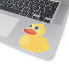 Load image into Gallery viewer, Kiss- Cut Stickers -  Yellow Rubber Duck - Oblique Left Front X 300
