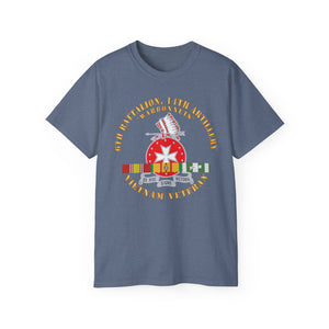 Unisex Ultra Cotton Tee - 6th Battalion, 14th Artillery Regiment - DUI - Warbonnets - VN SVC BAR - Top X 300