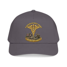 Load image into Gallery viewer, Mid Profile Baseball Cap - Army - Medical Corps - US Army w Scene - 3D - Enhanced
