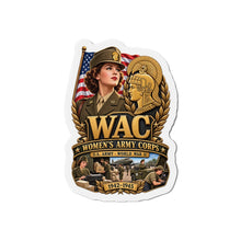 Load image into Gallery viewer, Die-Cut Magnet - WAC - Womens Army Corps - WWII - 3D - Enhanced
