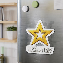 Load image into Gallery viewer, Die-Cut Magnet - Army Star W Us Army w White Star - 3D - Enhanced
