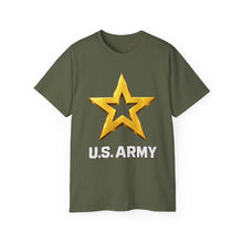 Load image into Gallery viewer, Unisex Ultra Cotton Tee - Army Star W Us Army w White Star - 3D - Enhanced
