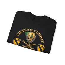 Load image into Gallery viewer, Crewneck Sweatshirt - Army - Vietnam Combat Cavalry Veteran w 1st Bn 12th Cav DUI - 1st Cav Div - 3D X 300
