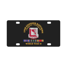 Load image into Gallery viewer, Army - 19th Engineer Battalion - WWII w EU SVC Classic License Plate
