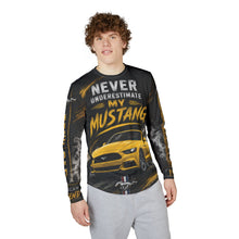 Load image into Gallery viewer, Never Underestimate My Mustang Long Sleeve Shirt — Men's UV Protection
