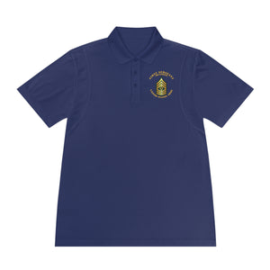 Men's Sport Polo Shirt - First Sergeant - 1SG - Retired