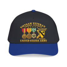 Load image into Gallery viewer, Mid Profile Baseball Cap - Army - Vietnam  Vet - w Medals - VN - 1st Cav Division - 3D - Enhanced
